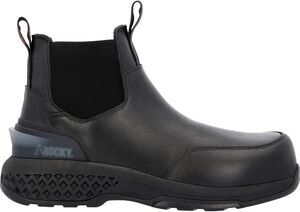 Rocky Code Red Station Slip-On Composite Toe Black Work Boot RKD0114 Sz 6.5 W